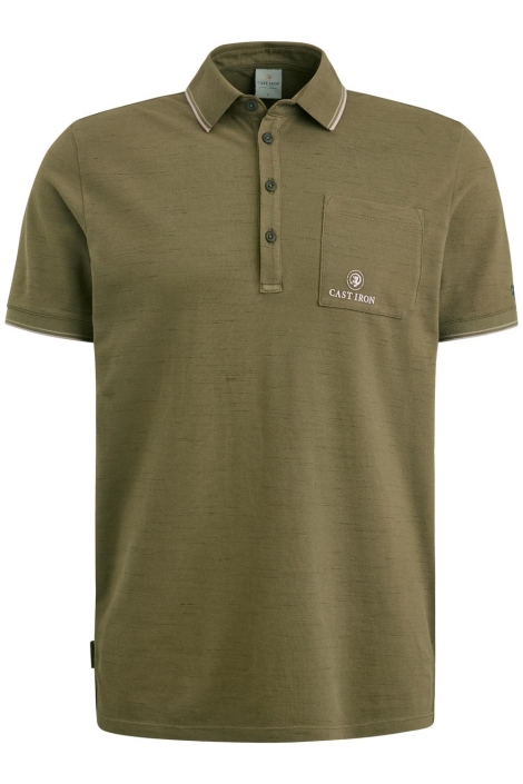 Cast Iron short sleeve polo injected cotton